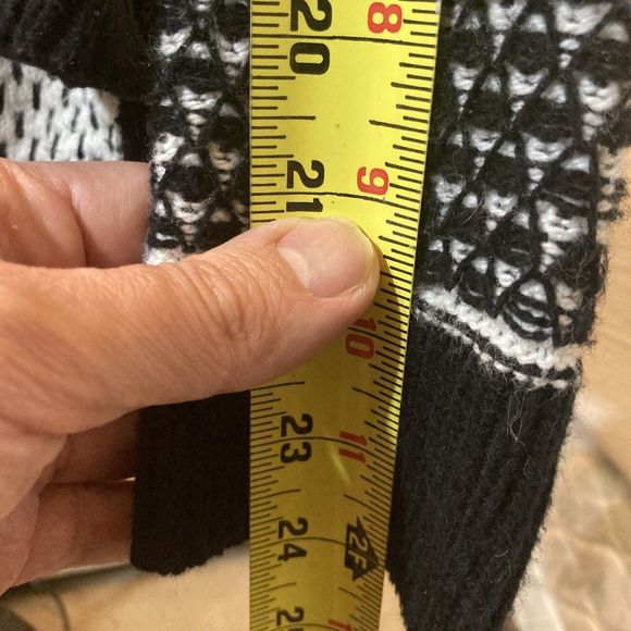 Madewell Black White Fine Knit Crew Neck Pullover Sweater Small - Picture 12 of 16